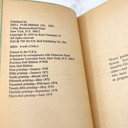 The Sirens of Titan by Kurt Vonnegut [1979 PAPERBACK] Dell