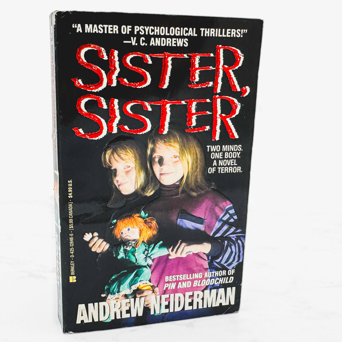Sister, Sister by Andrew Neiderman [FIRST EDITION • FIRST PRINTING] 1992 • Berkley