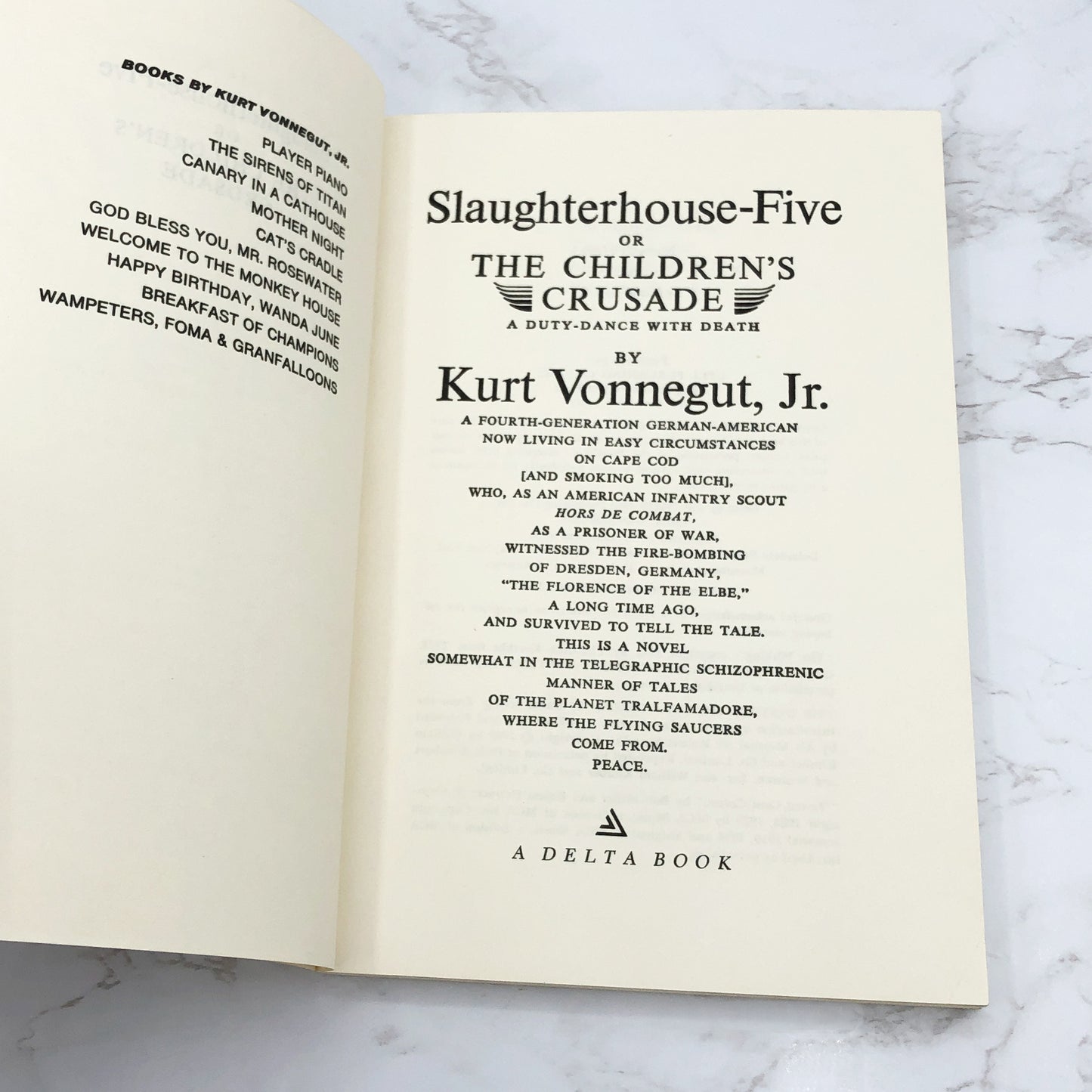 Slaughterhouse Five by Kurt Vonnegut [FIRST PAPERBACK EDITION] • 13th Printing / 1980 • Delta