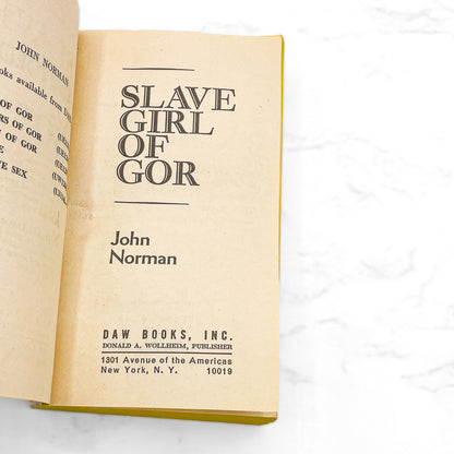 Slave Girl of Gor by John Norman [FIRST PAPERBACK PRINTING] 1977 • DAW