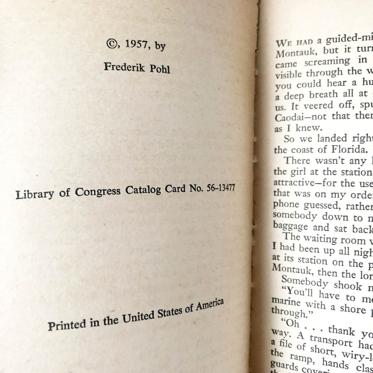 Slave Ship by Fredrick Pohl [FIRST EDITION • FIRST PRINTING] 1957 • Ballantine
