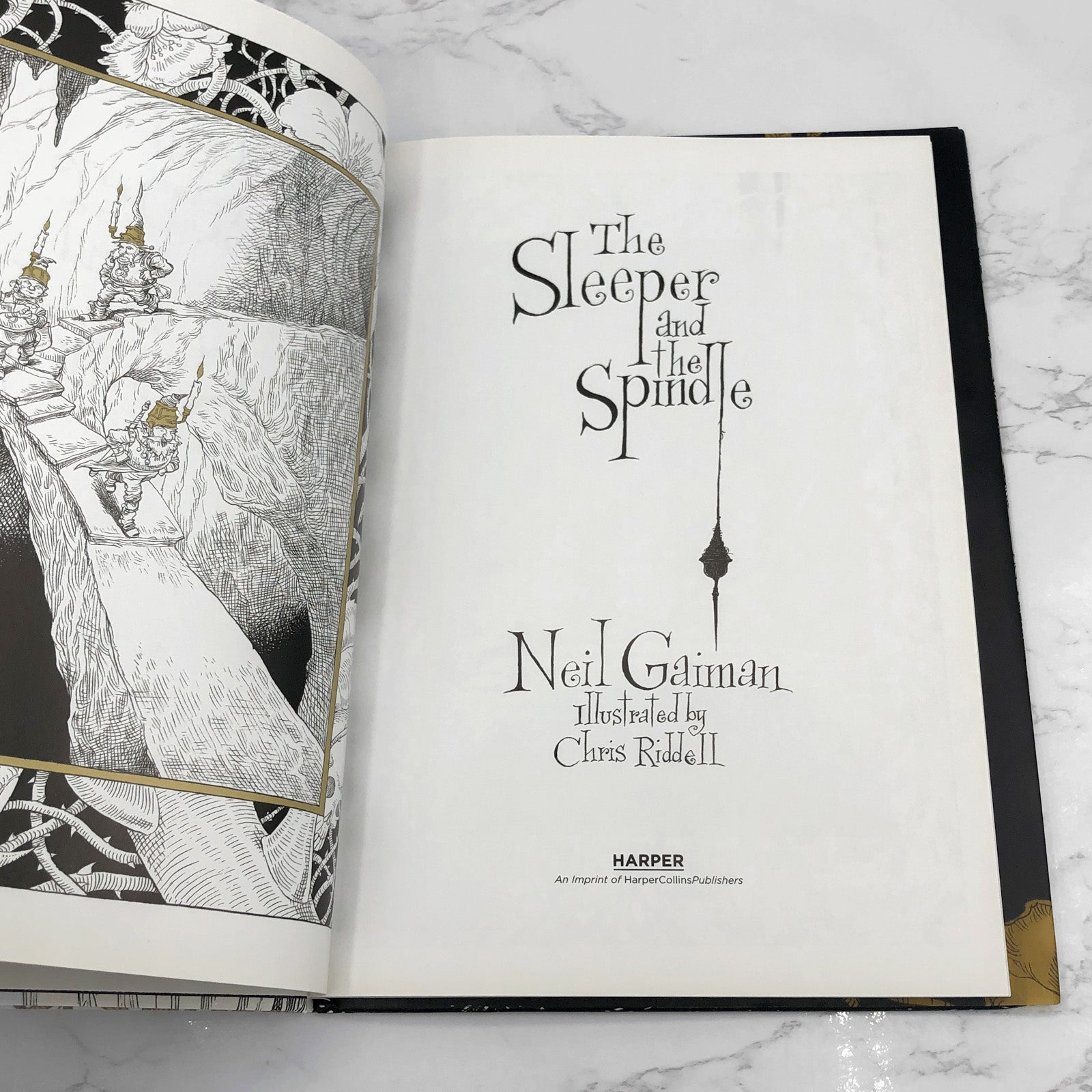 Chris　and　Gaiman　Riddell　the　by　Spindle　Neil　The　Sleeper