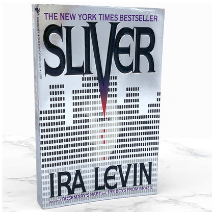 Sliver by Ira Levin [FIRST PAPERBACK PRINTING] 1991 • Signet