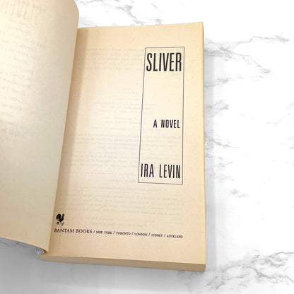 Sliver by Ira Levin [FIRST PAPERBACK PRINTING] 1991 • Signet