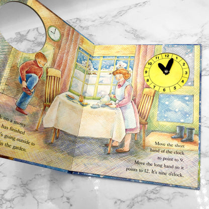 The Snowman Clock Book by Raymond Briggs [U.S. FIRST EDITION] 1991 • Random House