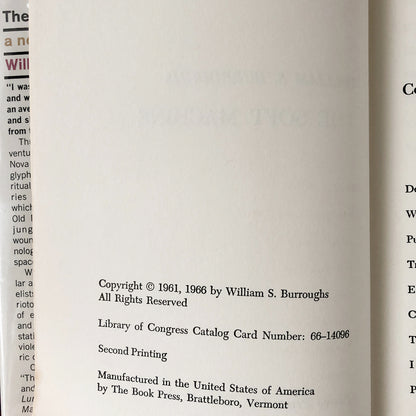 The Soft Machine by William S. Burroughs [FIRST EDITION] 1966 • Grove Press