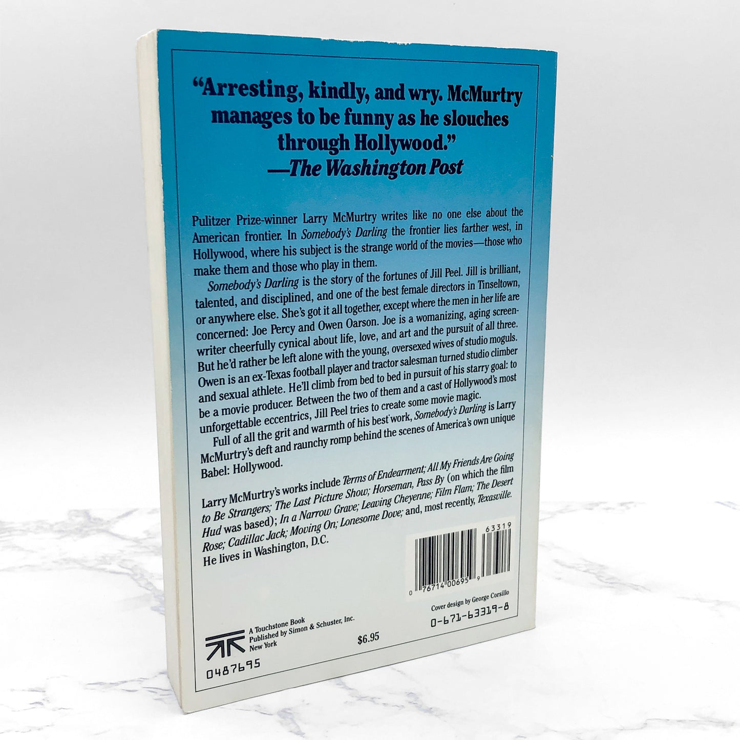 Somebody's Darling by Larry McMurtry [TRADE PAPERBACK] 1987 • Touchstone