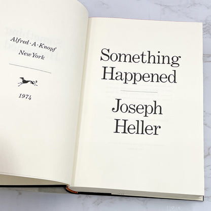 Something Happened by Joseph Heller [FIRST EDITION • FIRST PRINTING] 1974 • Knopf