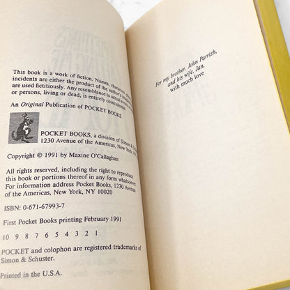 Something's Calling Me Home by Maxine O'Callaghan [FIRST EDITION • FIRST PRINTING] 1991 • Pocket Horror