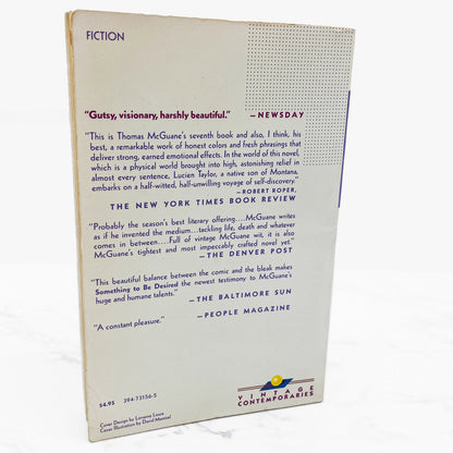 Something to Be Desired by Thomas McGuane [FIRST PAPERBACK PRINTING] 1985 • Vintage Contemporaries