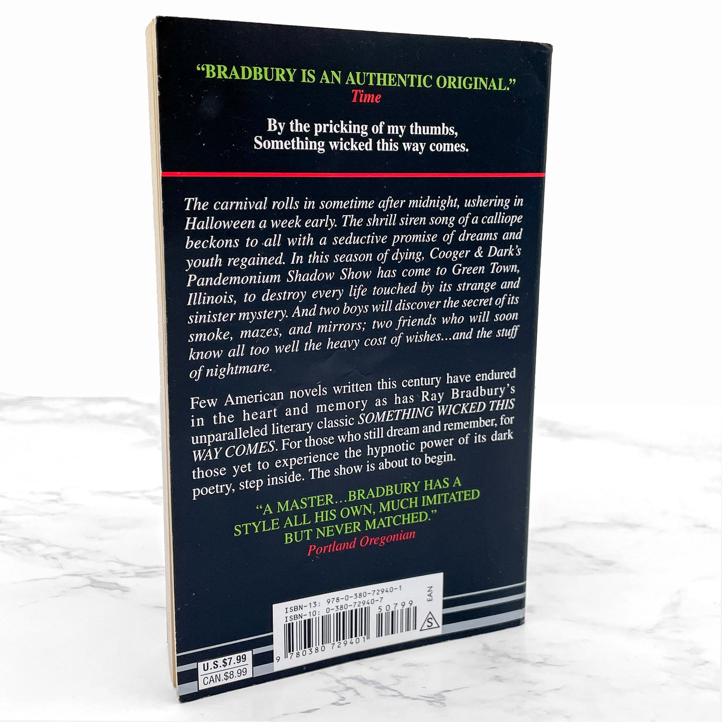 Something Wicked This Way Comes by Ray Bradbury [PAPERBACK RE-ISSUE] 1998 • Avon