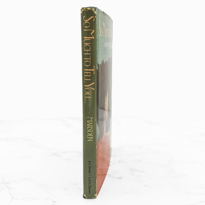 So Much to Tell You by John Marsden [U.S. FIRST EDITION • FIRST PRINTING] 1987 • Joy St.
