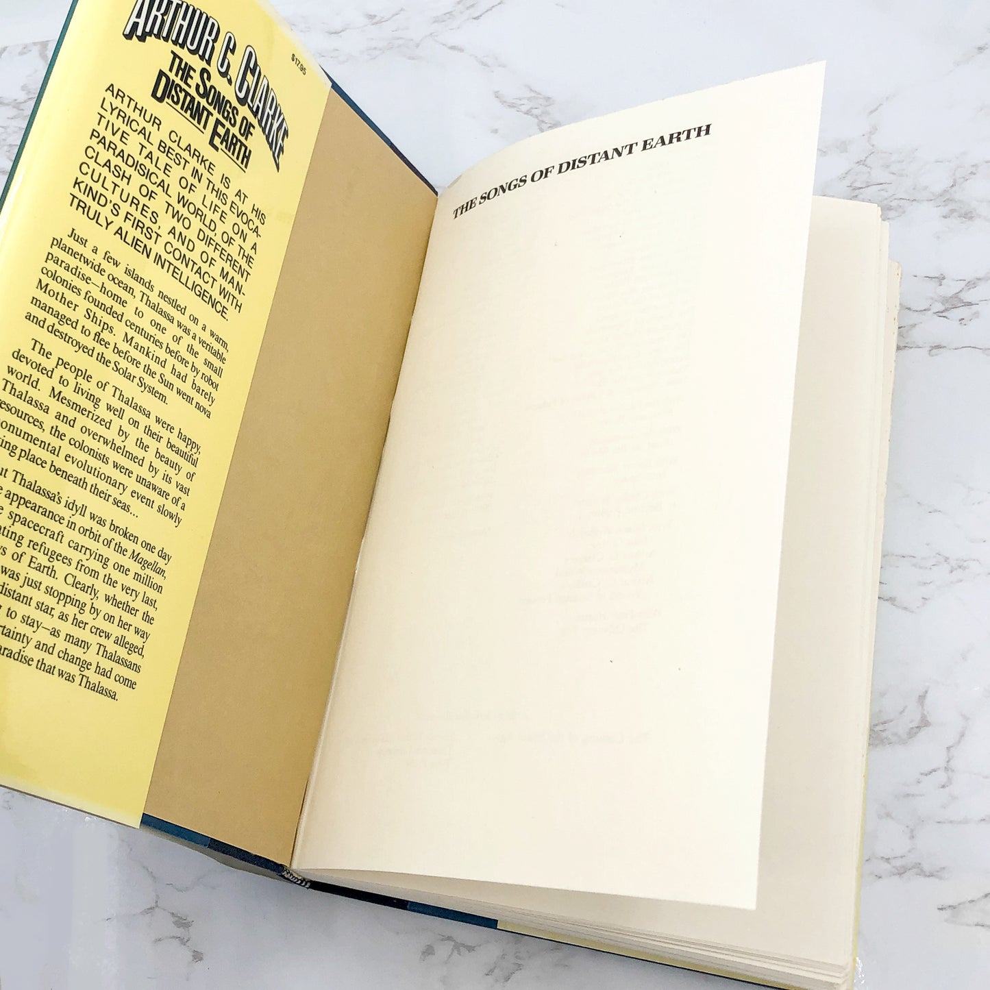 The Songs of Distant Earth by Arthur C. Clarke [FIRST EDITION • FIRST PRINTING] 1986 *See Condition