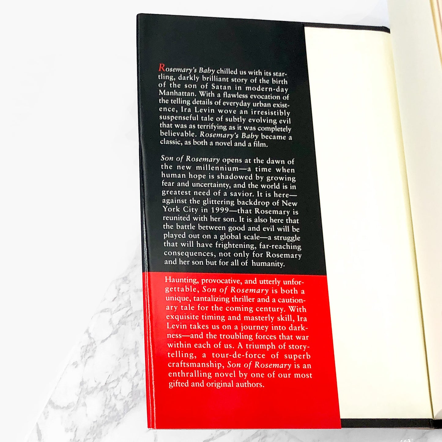 Son of Rosemary by Ira Levin [1997 HARDCOVER] • First Book Club Edition • Dutton • Mint!