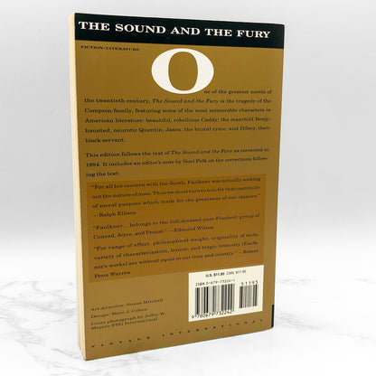 The Sound and The Fury by William Faulkner [TRADE PAPERBACK] 1990 • Vintage International