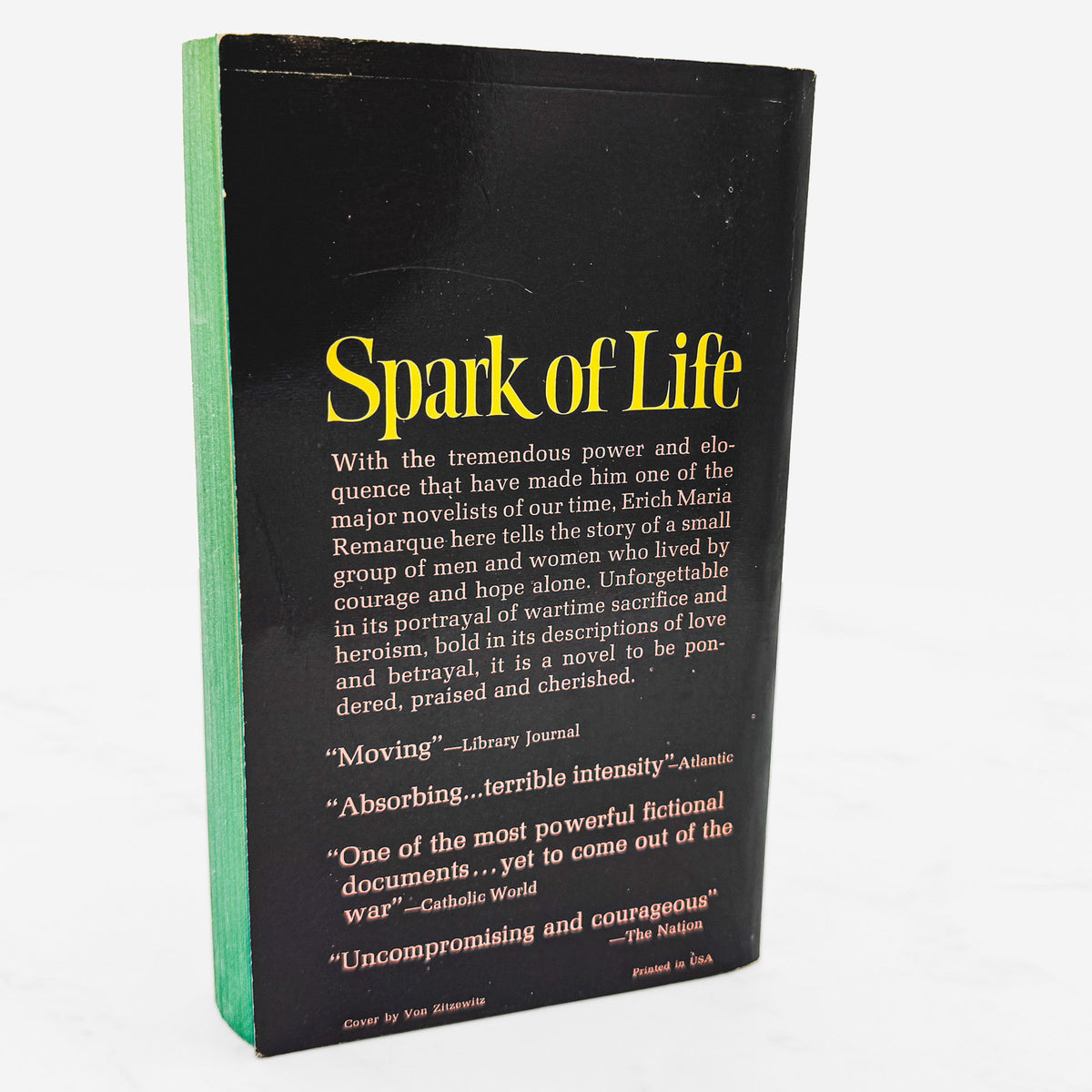 Spark of Life by Erich Maria Remarque [1964 PAPERBACK] • Dell