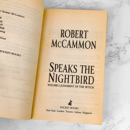 Speaks the Nightbird by Robert R McCammon [FIRST PAPERBACK PRINTING] 2003 • Pocket