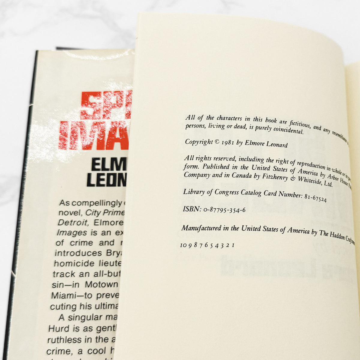 Split Images by Elmore Leonard [FIRST EDITION • FIRST PRINTING] 1981 • Arbor House