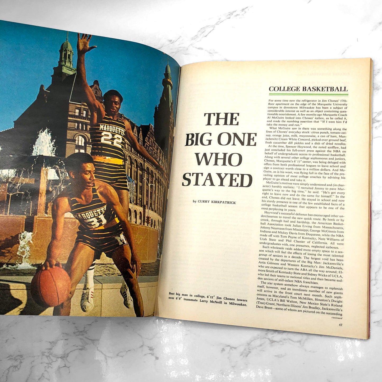 Sports Illustrated Magazine - Vintage 2 Issue Basketball Lot [NOV. 1971 • OCT. 1973]