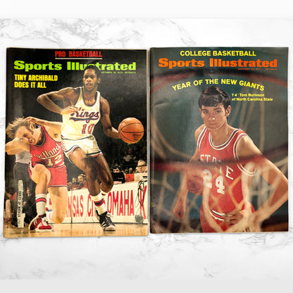 Sports Illustrated Magazine - Vintage 2 Issue Basketball Lot [NOV. 1971 • OCT. 1973]