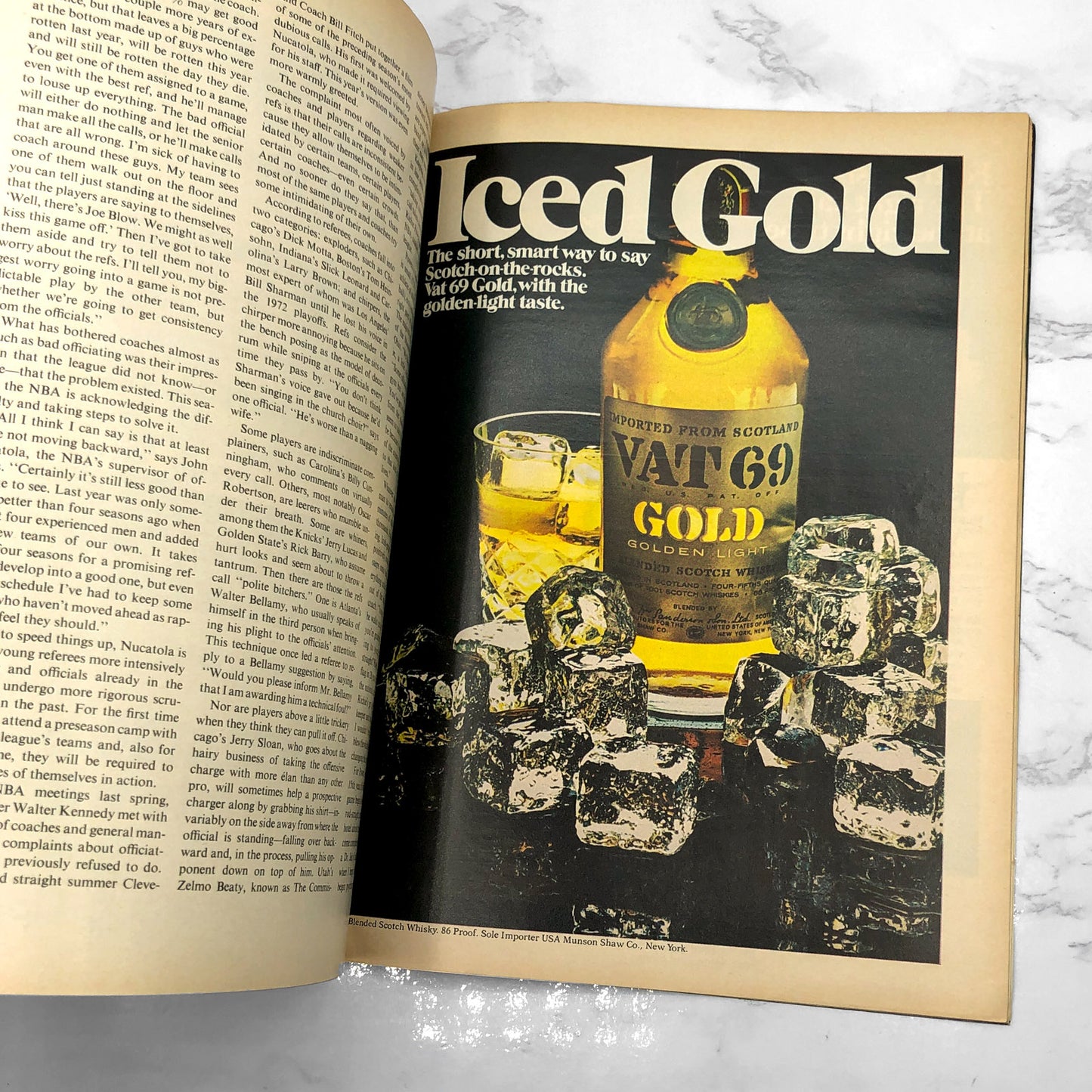 Sports Illustrated Magazine - Vintage 2 Issue Basketball Lot [NOV. 1971 • OCT. 1973]