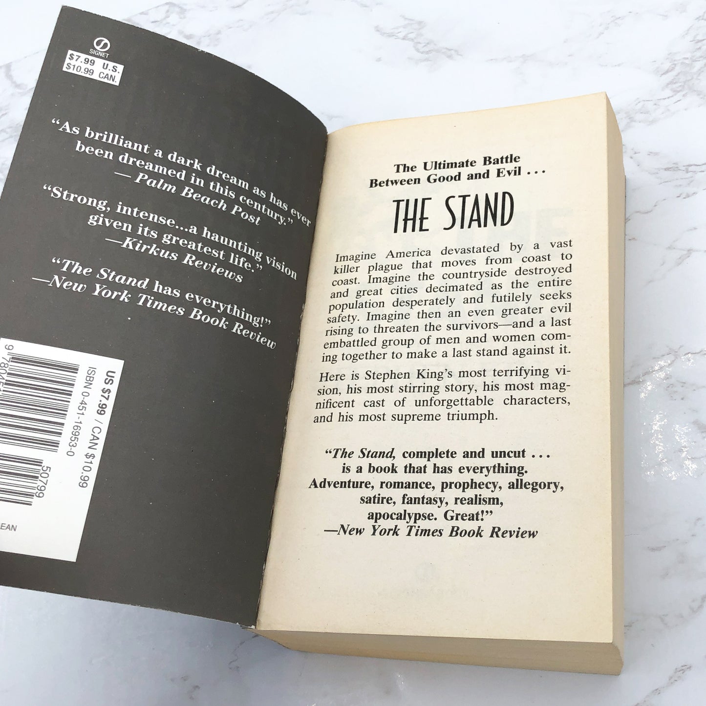 The Stand by Stephen King [COMPLETE & UNCUT] 1991 • Signet Paperback