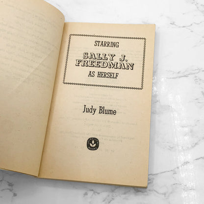 Starring Sally J. Freedman as Herself by Judy Blume [1978 PAPERBACK] • Dell