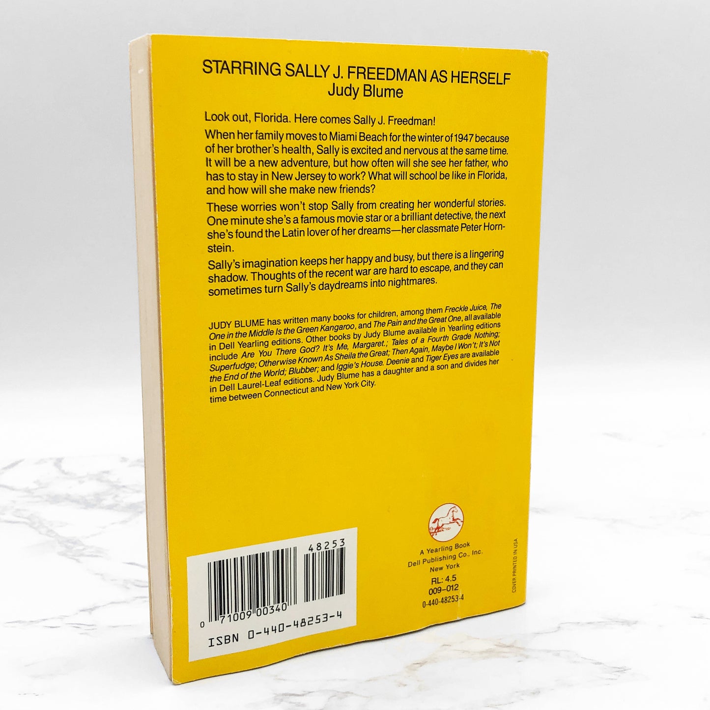 Starring Sally J. Freedman as Herself by Judy Blume [TRADE PAPERBACK] 1986 • Dell-Yearling