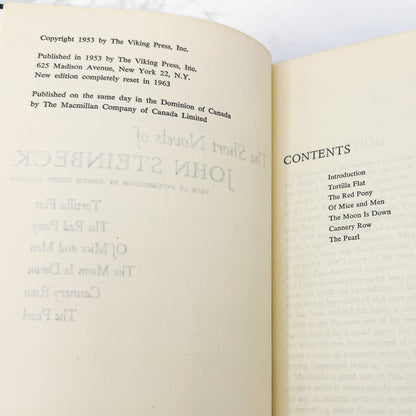 The Short Novels of John Steinbeck [1963 HARDCOVER] • International Collectors Library