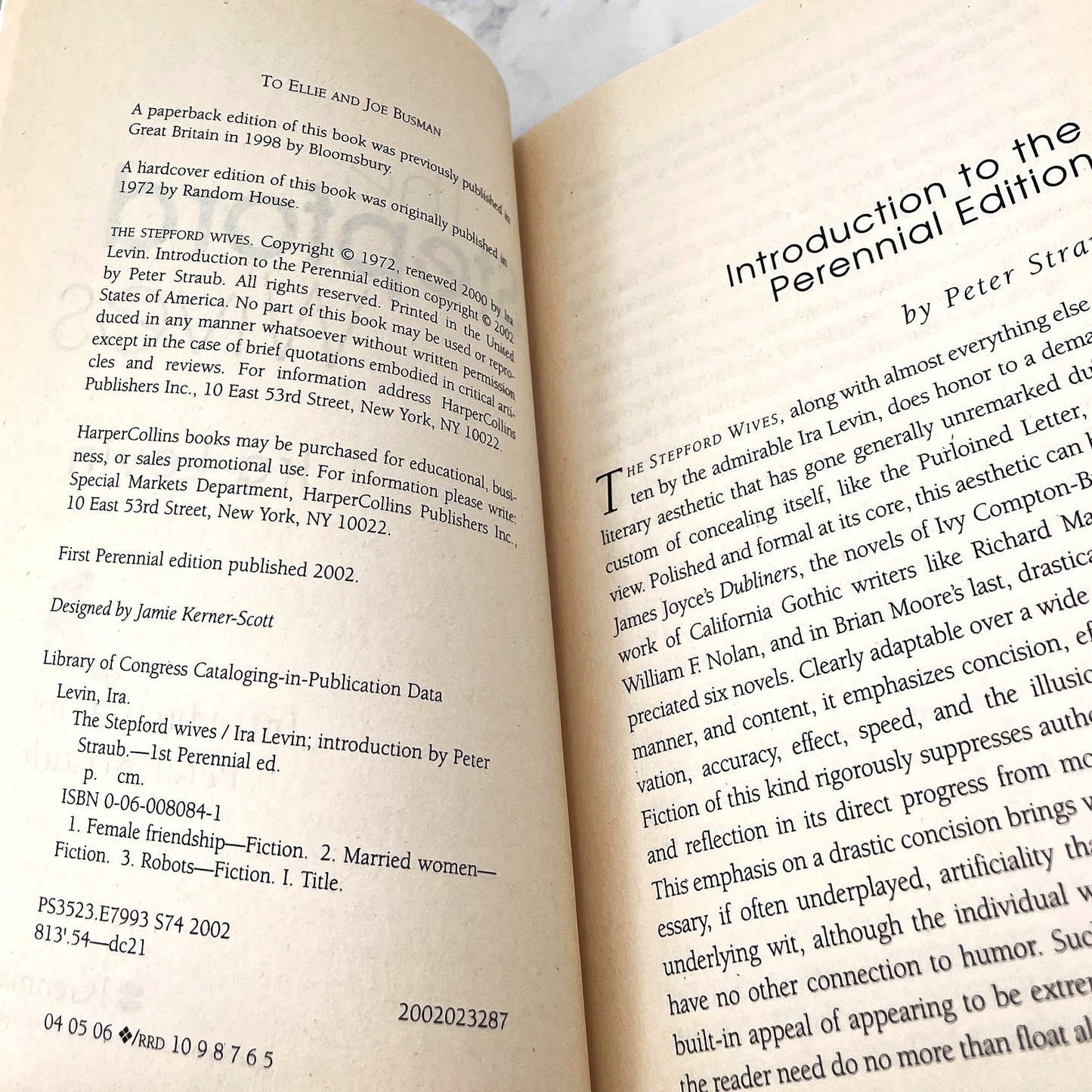 The Stepford Wives by Ira Levin [TRADE PAPERBACK RE-ISSUE] 2002 • Perennial