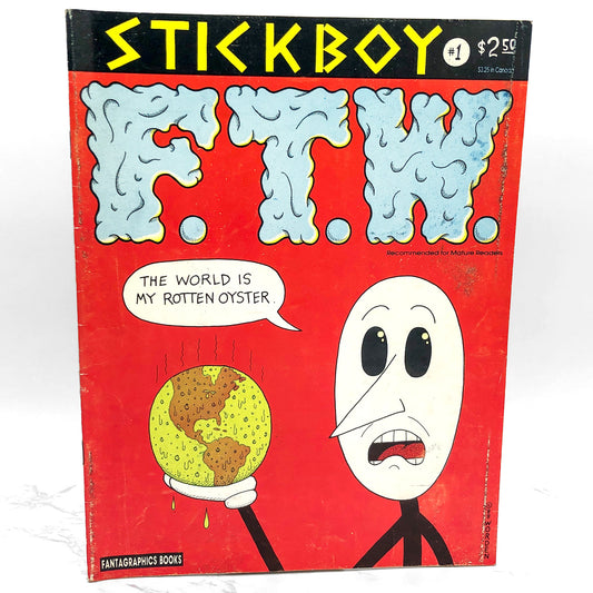 STICKBOY Issues #1-4 by Dennis Worden [FIRST EDITION SET] 1988-1990 • Fantagraphics Books