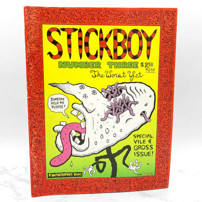 STICKBOY Issues #1-4 by Dennis Worden [FIRST EDITION SET] 1988-1990 • Fantagraphics Books