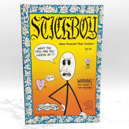 STICKBOY Issues #1-4 by Dennis Worden [FIRST EDITION SET] 1988-1990 • Fantagraphics Books