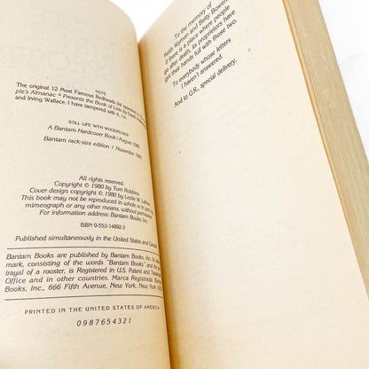 Still Life with Woodpecker by Tom Robbins [FIRST PAPERBACK PRINTING] 1981 • Bantam *Condition