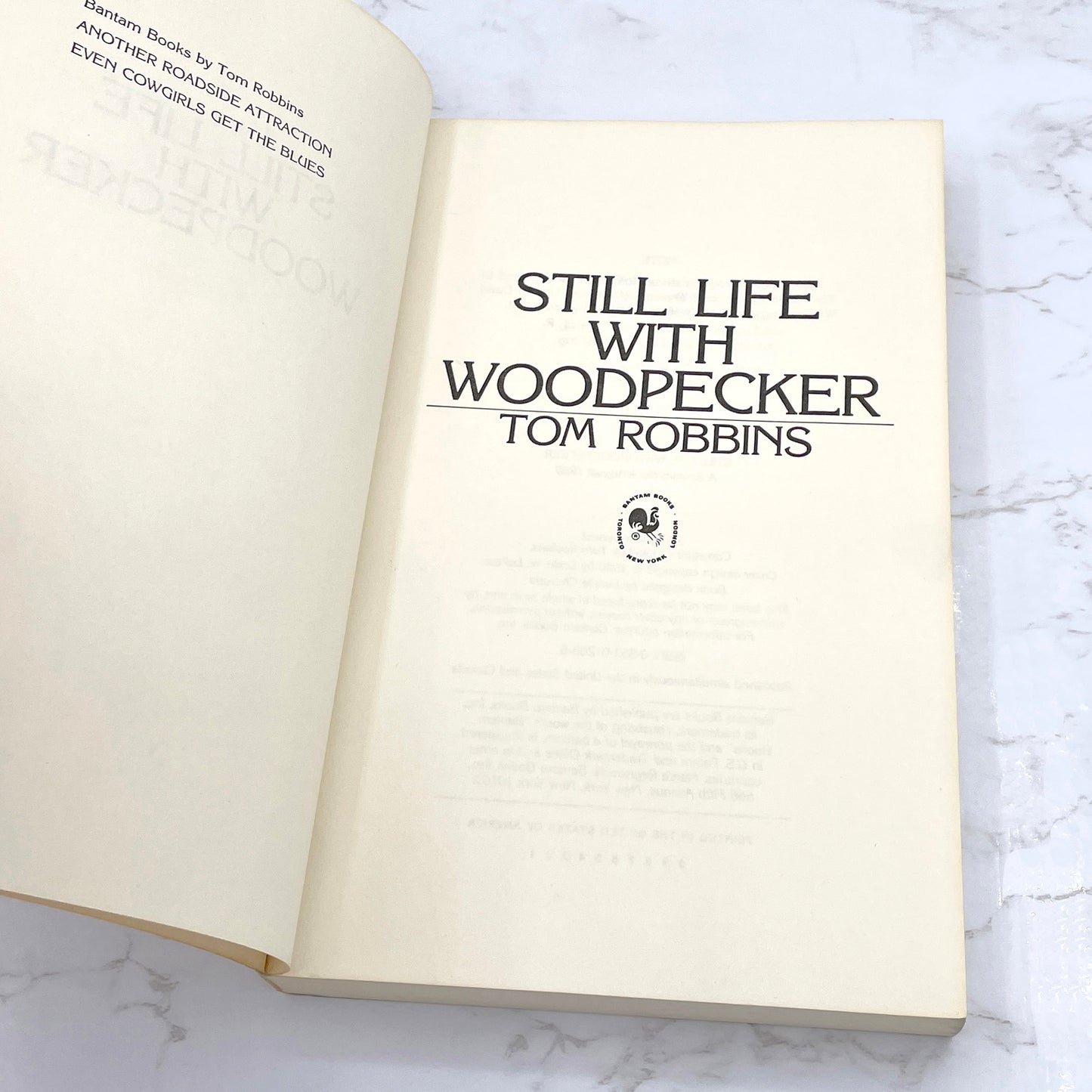 Still Life with Woodpecker by Tom Robbins [FIRST EDITION PAPERBACK • FIRST PRINTING] 1980 • Bantam
