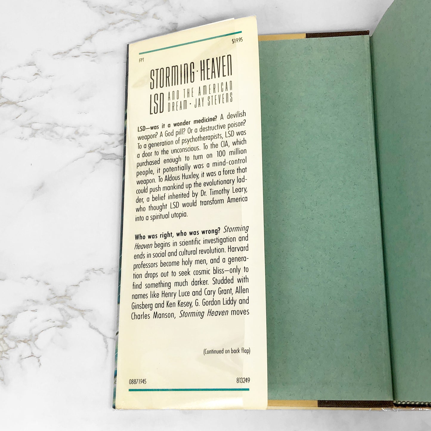 Storming Heaven: LSD and the American Dream by Jay Stevens [FIRST EDITION • FIRST PRINTING] 1987