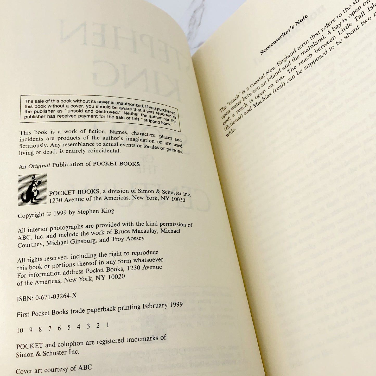 Storm of the Century by Stephen King [FIRST EDITION • FIRST PRINTING] 1999 • Pocket • Mint!