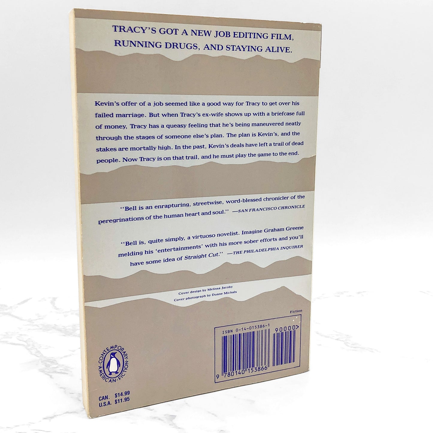 Straight Cut by Madison Smartt Bell [TRADE PAPERBACK] 1987 • Penguin