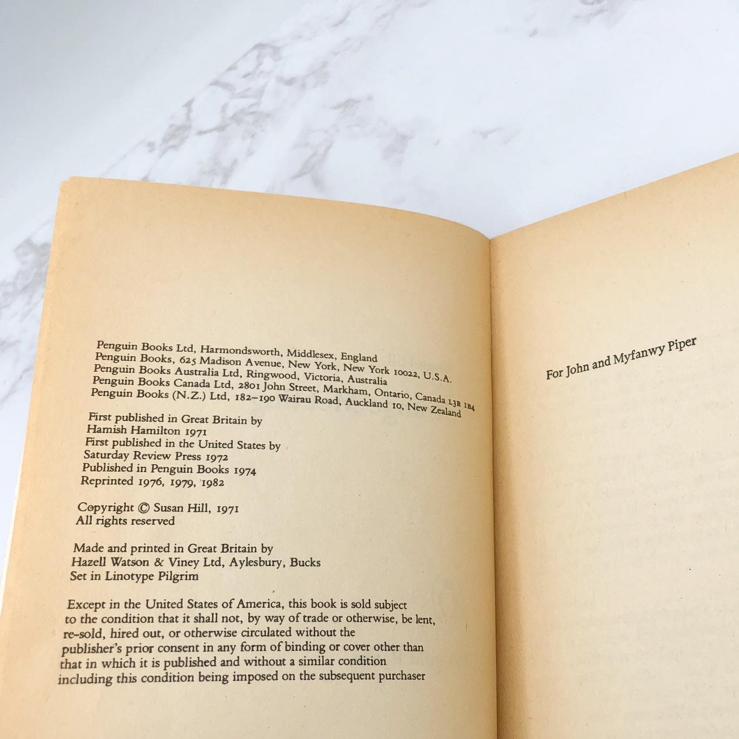 Strange Meeting by Susan Hill [U.K. PAPERBACK] 1982 • Penguin