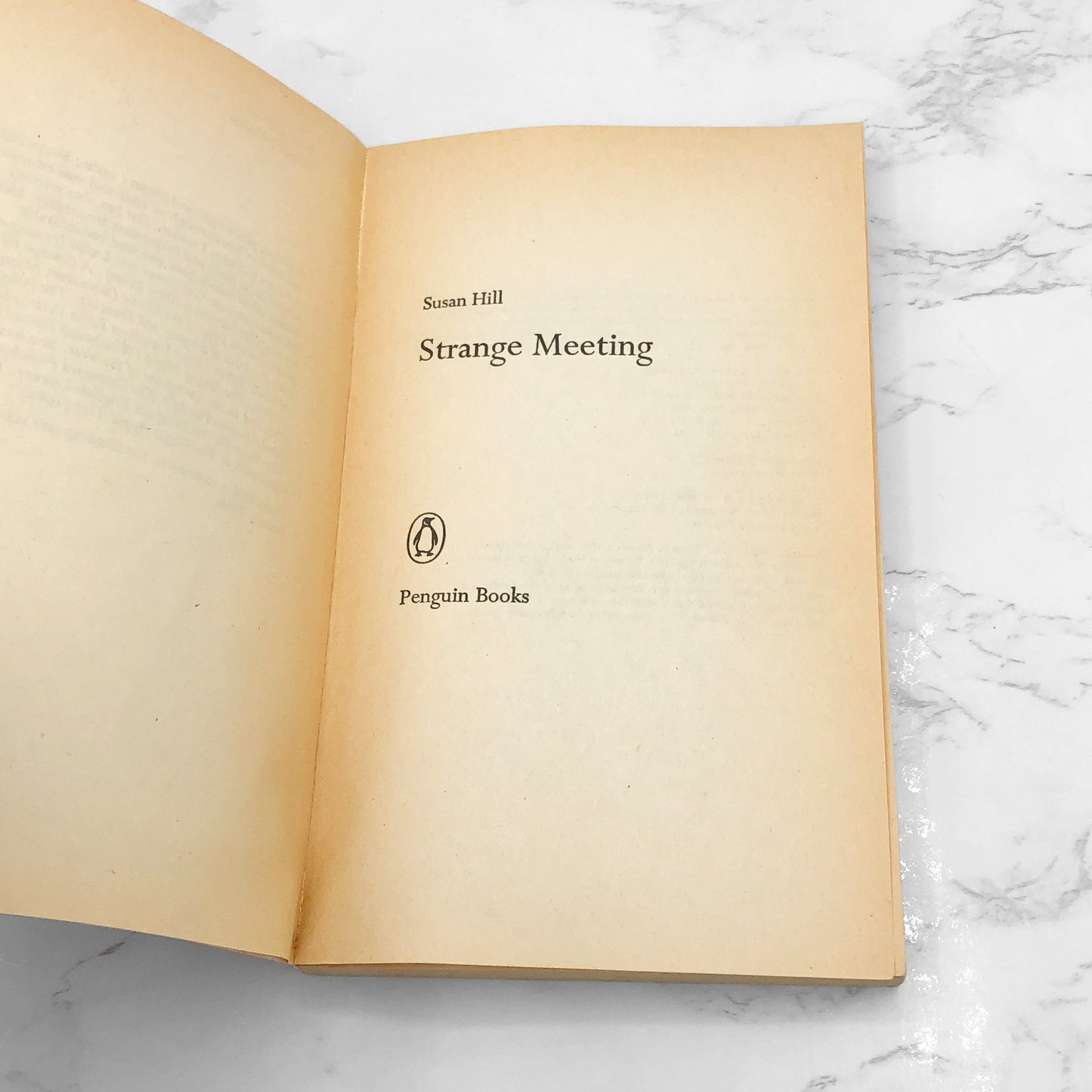 Strange Meeting by Susan Hill [U.K. PAPERBACK] 1982 • Penguin