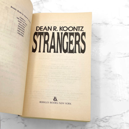 Strangers by Dean Koontz [FIRST PAPERBACK PRINTING] 1986 • Berkley