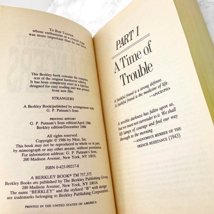 Strangers by Dean Koontz [FIRST PAPERBACK PRINTING] 1986 • Berkley