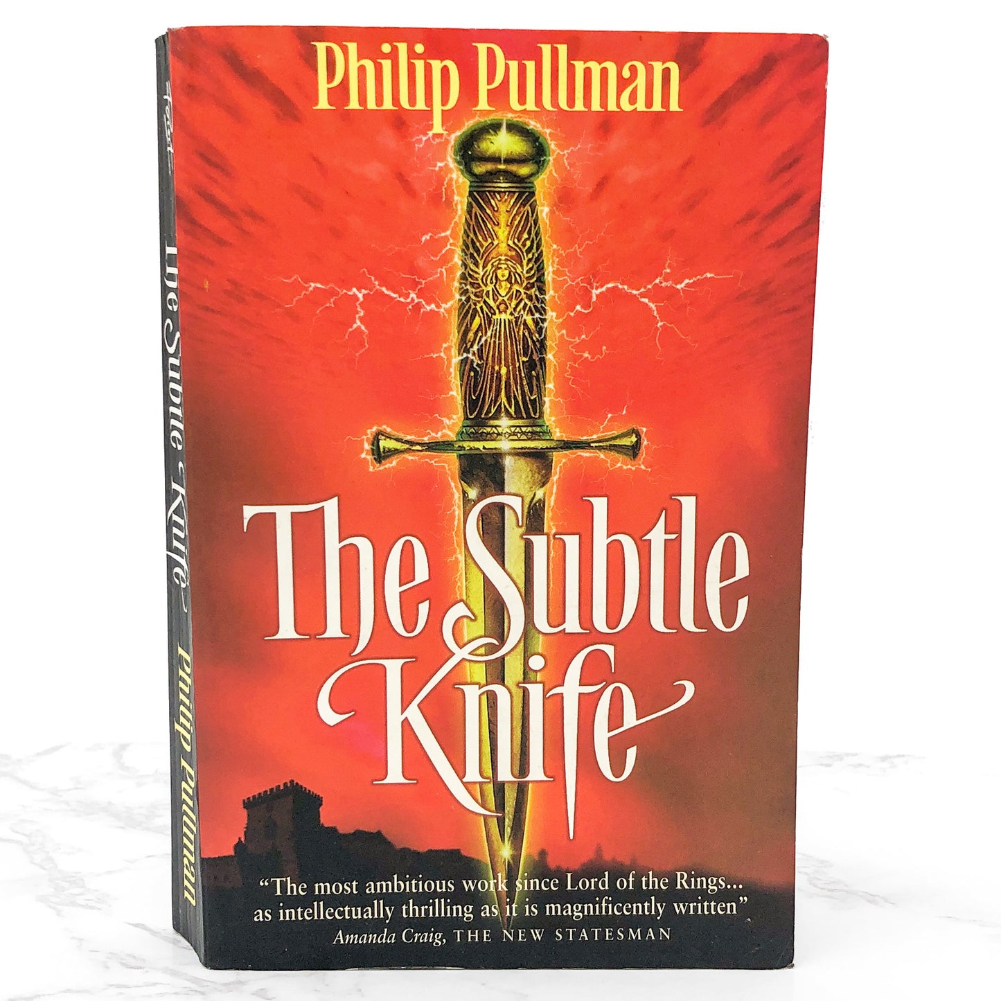The Subtle Knife by Philip Pullman [FIRST U.K. PAPERBACK EDITION] 1998 • Point • His Dark Materials #2