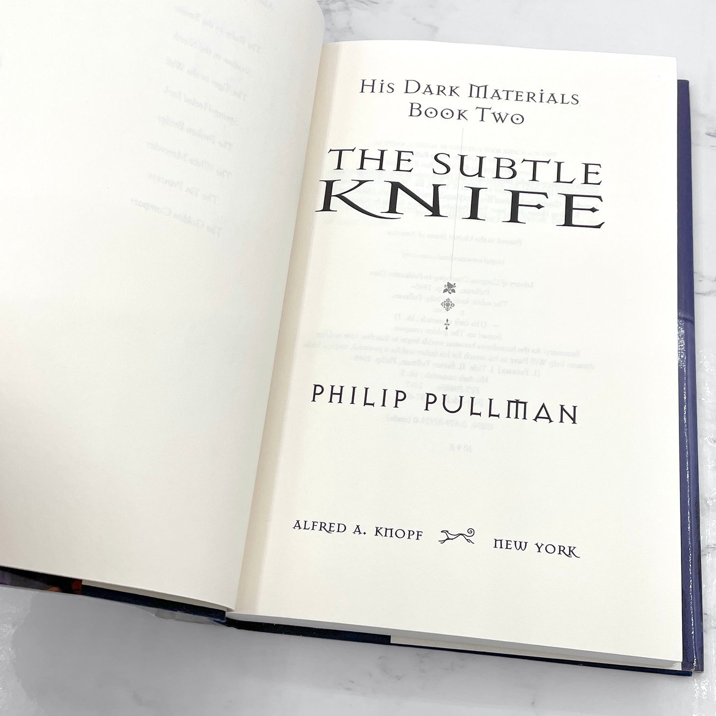 The Subtle Knife by Philip Pullman [U.S. FIRST EDITION] 1997 • Knopf • His Dark Materials #2