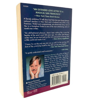 Sure of You by Armistead Maupin SIGNED! [TRADE PAPERBACK] 1994 • HarperPerennial