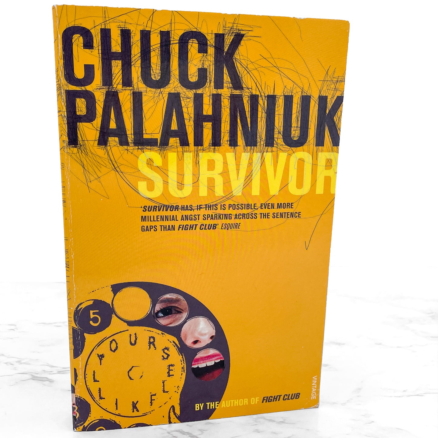 Survivor by Chuck Palahniuk [U.K. TRADE PAPERBACK] 2003 • Vintage Books