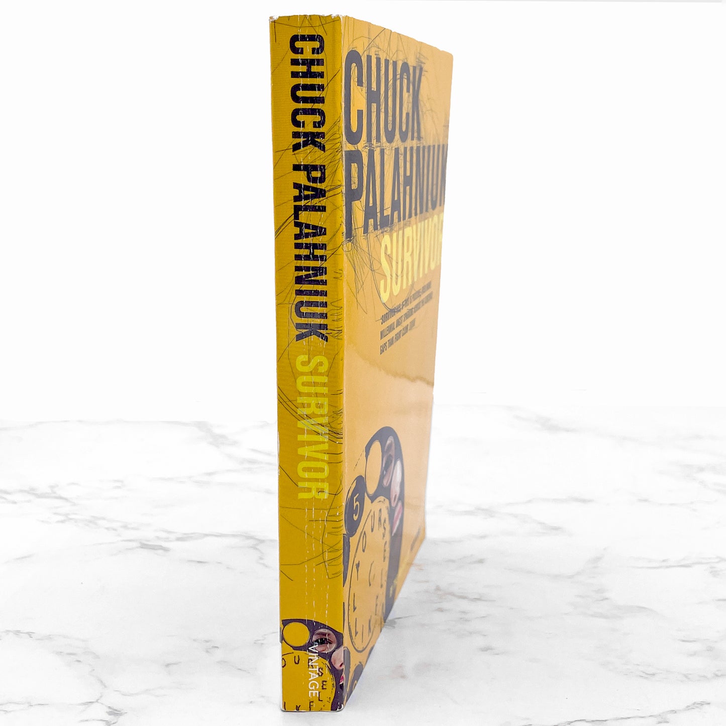 Survivor by Chuck Palahniuk [U.K. TRADE PAPERBACK] 2003 • Vintage Books