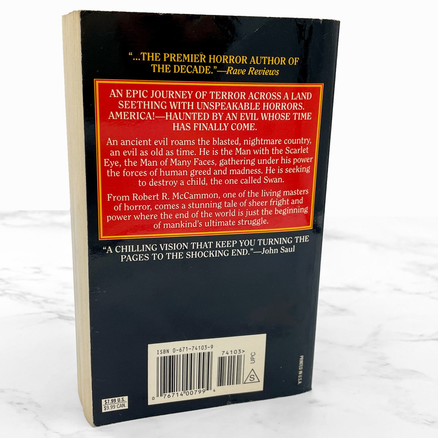 Swan Song by Robert R. McCammon [FIRST EDITION • SECOND STATE] 1987 • 15th Printing • Pocket