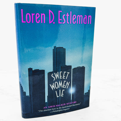 Sweet Women Lie by Loren D. Estleman SIGNED! [FIRST EDITION • FIRST PRINTING] 1990 • Houghton Mifflin