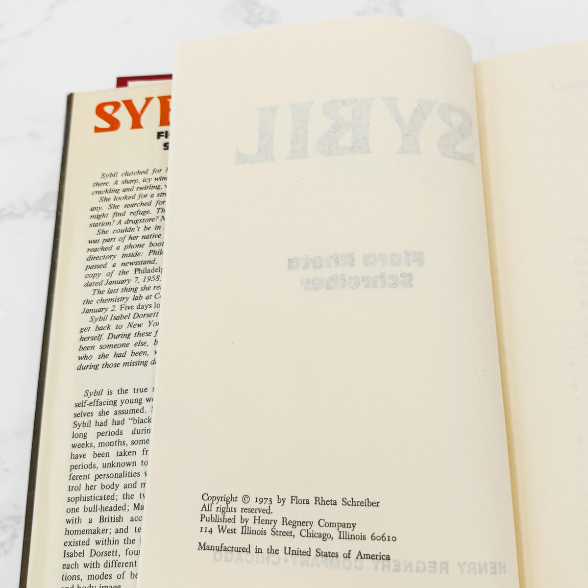 Sybil by Flora Rheta Schreiber [FIRST BOOK CLUB EDITION] 1973 • Henry Regnery